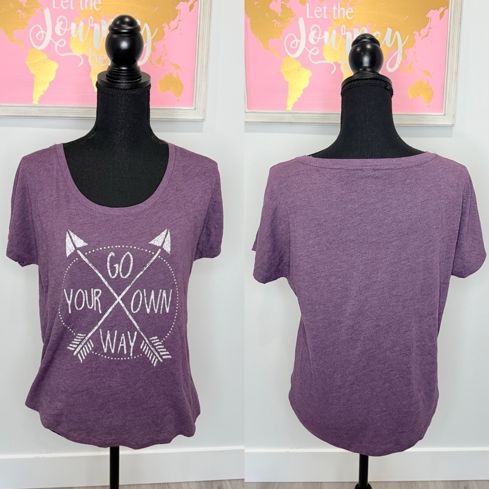 Choke Graphic Adventure Purple Short Sleeve Tee (S)